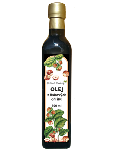 Olej z lískových ořechů - balení: 500 ml