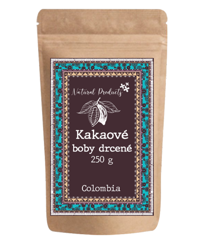 RAW Kakaové boby drcené 250 g