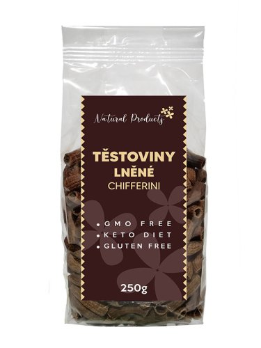 Těstoviny lněné 250g - chifferini